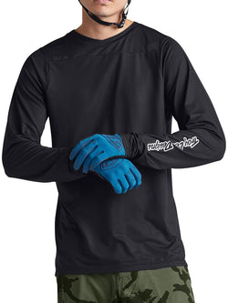 Troy Lee Designs Skyline Long Sleeve Jersey   Mono Black, Medium - Jersey - Skyline Long Sleeve Jersey