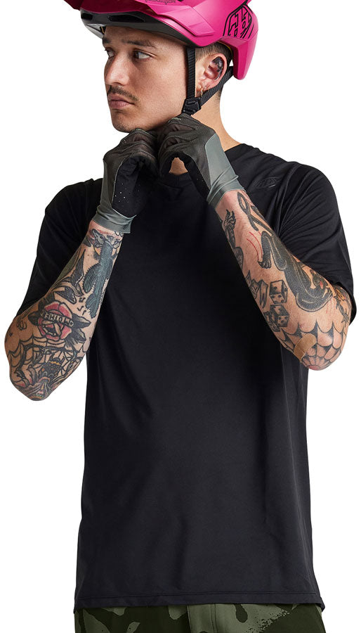 Troy Lee Designs Skyline Short Sleeve Jersey   Mono Black, X-Large - Jersey - Skyline Short Sleeve Jersey