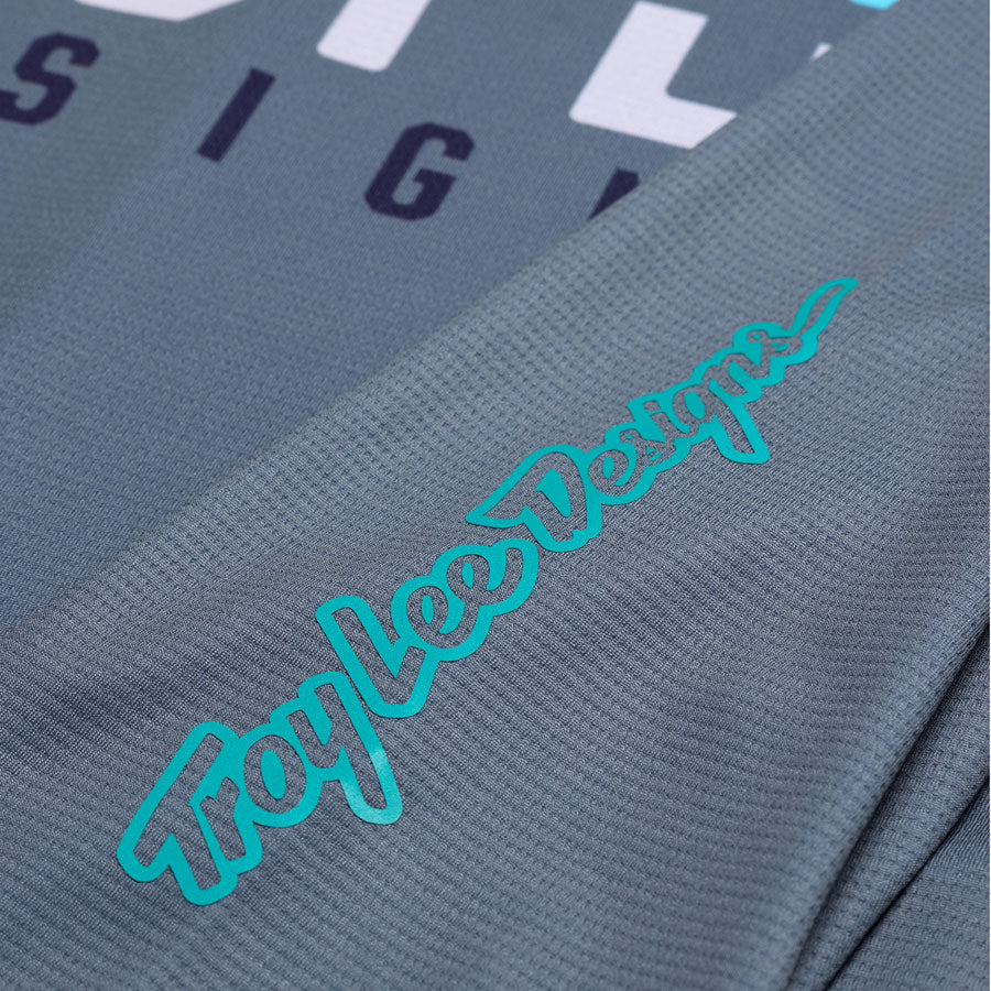 Troy Lee Designs Ruckus 3/4 Jersey   Spun Steel Blue, X-Large - Jersey - Ruckus 3/4 Sleeve Jersey