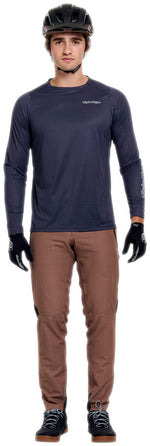 Troy Lee Designs Skyline Pro Long Sleeve Jersey   Mono Carbon, X-Large - Jersey - Skyline Pro Long Sleeve Jersey