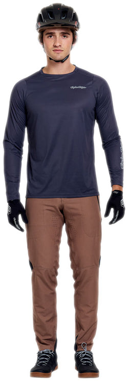 Troy Lee Designs Skyline Pro Long Sleeve Jersey   Mono Carbon, X-Large - Jersey - Skyline Pro Long Sleeve Jersey