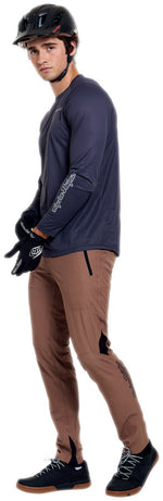 Troy Lee Designs Skyline Pro Long Sleeve Jersey   Mono Carbon, X-Large - Jersey - Skyline Pro Long Sleeve Jersey