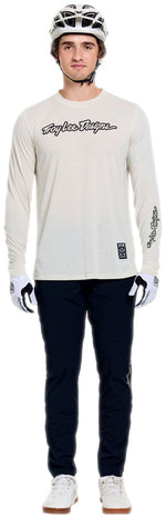 Troy Lee Designs Skyline Ride Long Sleeve Tee   Signature Pumice, Medium - Jersey - Skyline Ride Long Sleeve Tee