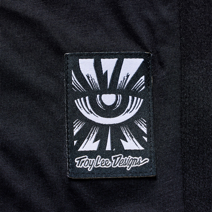 Troy Lee Designs Skyline Ride Long Sleeve Tee   Signature Black / Real Teal, Medium - Jersey - Skyline Ride Long Sleeve Tee