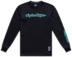 Troy Lee Designs Skyline Ride Long Sleeve Tee   Signature Black / Real Teal, X-Large MPN: 383072025 UPC: 887202541209 Jersey Skyline Ride Long Sleeve Tee
