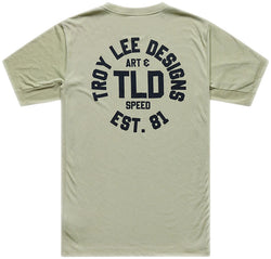 Troy Lee Designs Skyline Ride Short Sleeve Tee   Stamps Sage, X-Large - Jersey - Skyline Ride Short Sleeve Tee