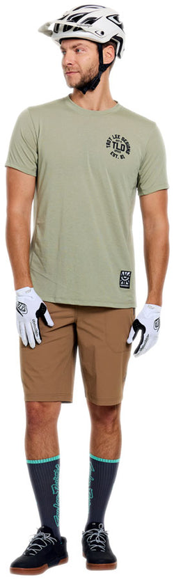 Troy Lee Designs Skyline Ride Short Sleeve Tee   Stamps Sage, Medium - Jersey - Skyline Ride Short Sleeve Tee