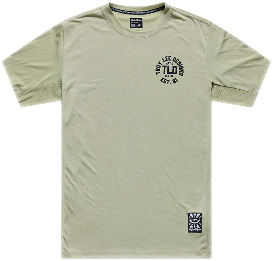 Troy Lee Designs Skyline Ride Short Sleeve Tee   Stamps Sage, Medium MPN: 382045003 UPC: 887202540981 Jersey Skyline Ride Short Sleeve Tee