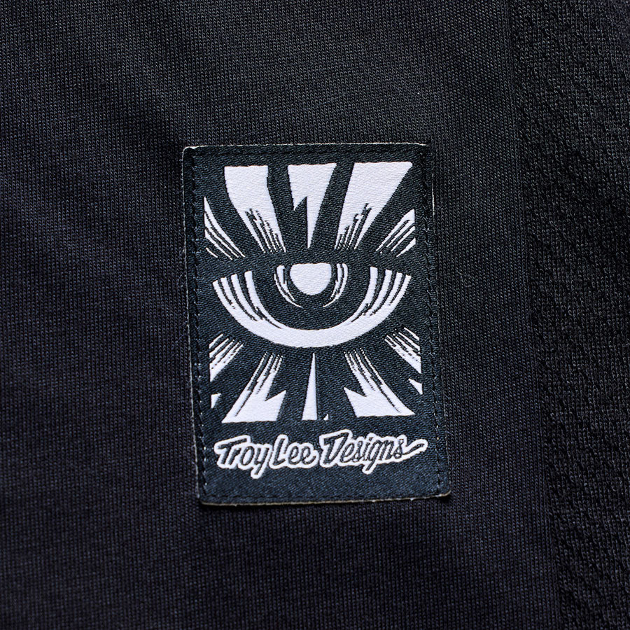 Troy Lee Designs Skyline Ride Short Sleeve Tee   Signature Black / Real Teal, Large - Jersey - Skyline Ride Short Sleeve Tee