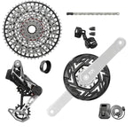 SRAM XX Eagle T-Type Ebike AXS Groupset - 104BCD 34T, Derailleur, Shifter, 10-52t Cassette, Clip-On Guard, Arms not MPN: 00.7918.280.002 UPC: 710845892349 Kit-In-A-Box Mtn Group XX T-Type Eagle Ebike Groupset