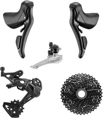 microSHIFT Sword Black 2x9-Speed Groupset - Includes Brake