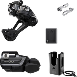 Shimano Deore XT M8250 Di2 Wireless Upgrade Kit - M8250-SGS Rear Derailleur, M8250-IR I-SPEC EV Shifter, Battery, MPN: IGPM8250UPG06 UPC: 192790927985 Kit-In-A-Box Mtn Group Deore XT M8250 Di2 Wireless Upgrade Kit