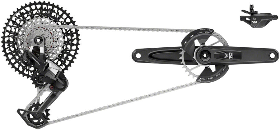 SRAM Eagle 90 T-Type Groupset - 170mm Wide Crank, 32t Chainring, Trigger Shifter, 10-52t 12-Speed Cassette, Rear