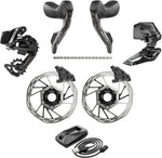 SRAM Force eTap AXS Road Groupset - 2x12-Speed, HRD Shift/Brake Levers, FM Calipers, CL Rotors, Chain, F/R Derailleurs, MPN: 00.7918.382.001 UPC: 710845919640 Kit-In-A-Box Road Group Force eTap AXS Electronic Groupset E1