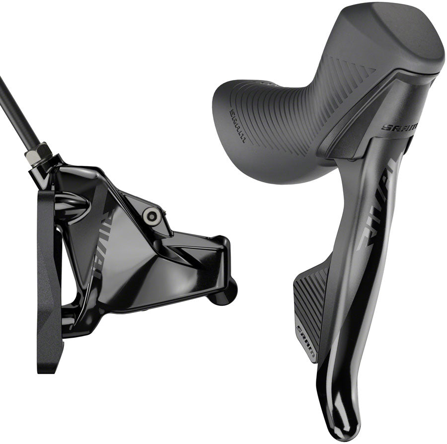 SRAM Rival eTap AXS HRD Shift/Brake Lever and Hydraulic Disc Caliper - Right/Rear, Flat Mount 20mm Offset, 1800mm Hose, MPN: 00.7018.443.003 UPC: 710845864650 Hydraulic Brake/Shift Lever, Drop Bar Rival eTap AXS HRD