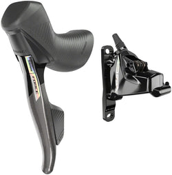 SRAM Force AXS HRD eTap Shift/Brake Lever and Hydraulic Disc Brake Caliper - Left/Front, Flat Mount, 20mm Offset, MPN: 00.7918.213.002 UPC: 710845892301 Hydraulic Brake/Shift Lever, Drop Bar Force AXS eTap HRD Shifter/Brake Lever and Caliper D2