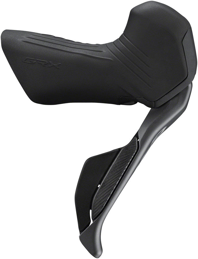 Shimano GRX ST-RX825 Di2 Shift/Brake Lever with BR-RX820 Hyd Disc Brake Caliper - Right/Rear, 12-Speed, Flat Mount - Hydraulic Brake/Shift Lever, Drop Bar - GRX ST-RX825 Di2 Shifter/Brake Lever with BR-RX820 Hydraulic Disc Brake Caliper