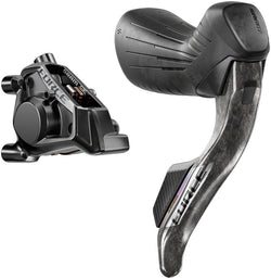 SRAM Force eTap AXS HRD Shift/Brake Lever and Hydraulic Disc Caliper - Right/Rear, Flat Mount 20mm Offset, 1800mm Hose, MPN: 00.7018.580.003 UPC: 710845916724 Hydraulic Brake/Shift Lever, Drop Bar Force eTap AXS HRD Shifter/Brake Lever and Caliper E1
