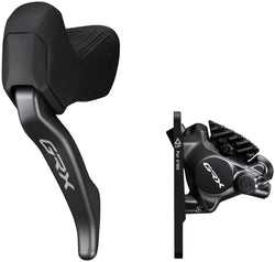 Shimano GRX BL-RX825 Brake Lever with BR-RX820 Hydraulic Disc Brake Caliper - Left/Front, Flat Mount Caliper, Black MPN: IRX8208DLF6SC100 UPC: 192790305622 Disc Brake & Lever GRX BL-RX825 Brake Lever with BR-RX820 Disc Brake Caliper