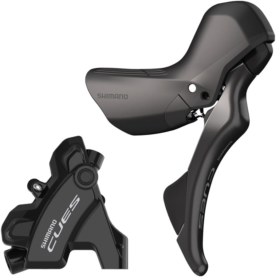 Shimano CUES ST-U6030 Shift/Brake Lever with BR-U6030 Hyd Disc Brake Caliper - Right/Rear, 10/11-Spd, Flat Mount, For