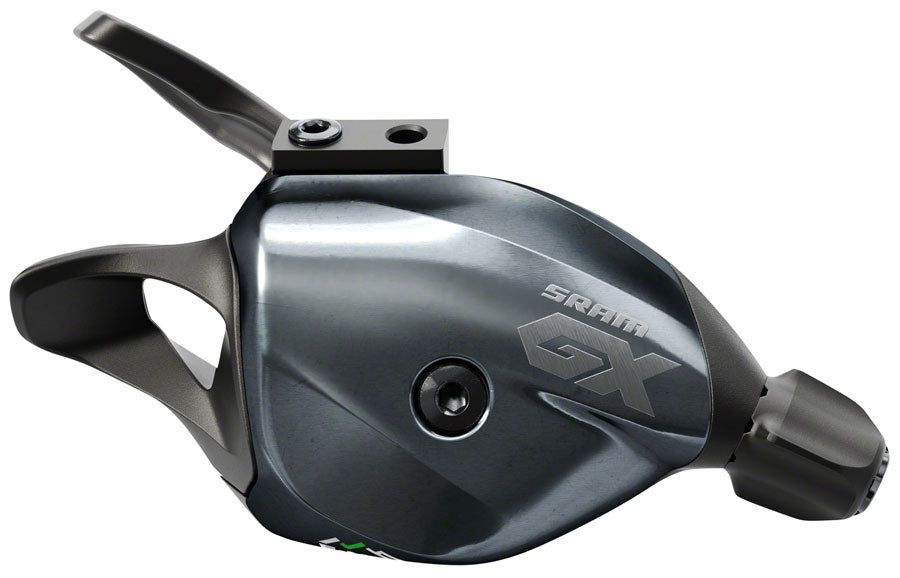 SRAM GX Eagle Trigger Shifter - Rear, 12-Speed, Discrete Clamp, Lunar MPN: 00.7018.431.000 UPC: 710845853548 Shifter, Flat Bar-Right GX Eagle Shifter