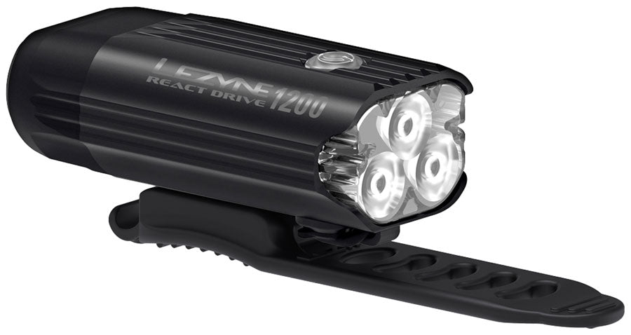 Lezyne React Drive 1200 Headlight MPN: 1-LED-43F-V117 Headlight, Rechargeable React Drive 1200 Headlight