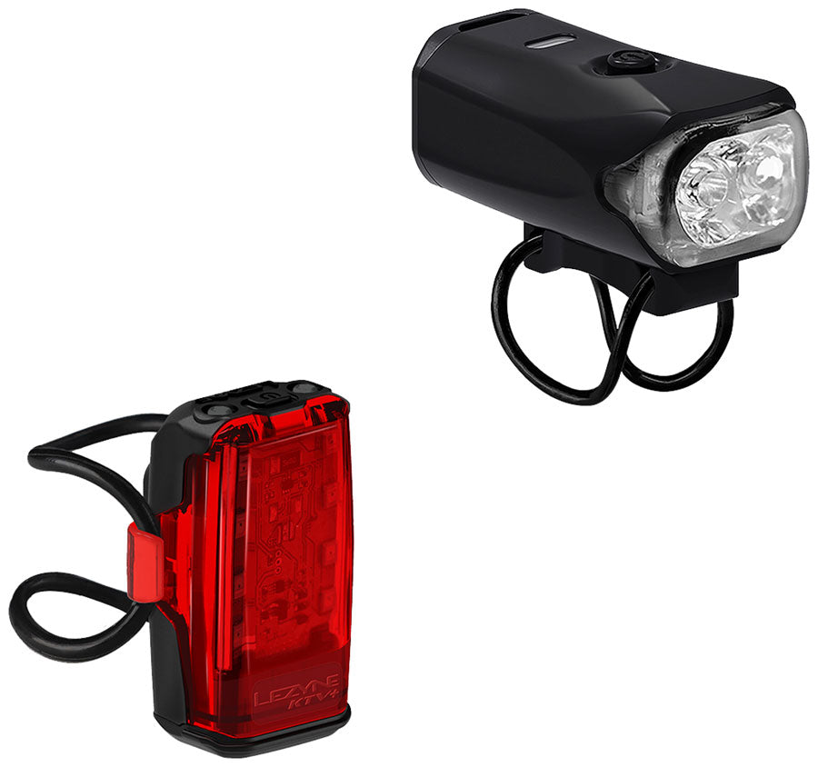 Lezyne KTV Drive 300+/KTVPlus Drive Headlight/Taillight Set MPN: 1-LED-12P-V804 Headlight & Taillight Set KTV Drive 300+/KTV+ Drive Headlight/Taillight Set