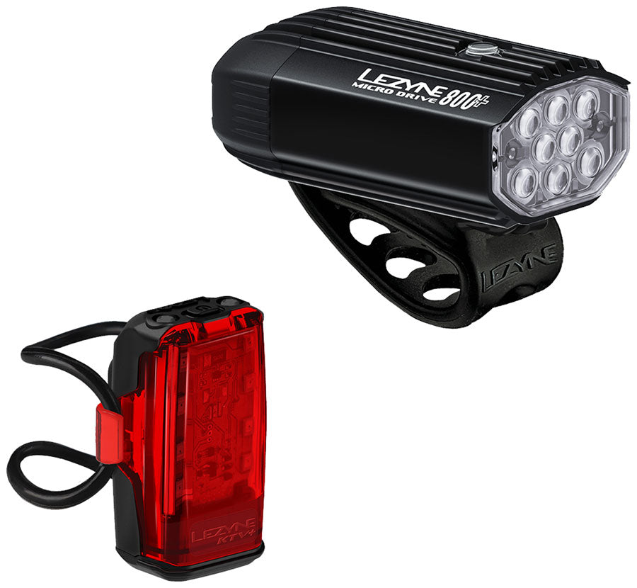 Lezyne Micro Drive 800+/KTV+ Drive Headlight/Taillight Set MPN: 1-LED-2P-V1737 Headlight & Taillight Set Micro Drive 800+/KTV+ Drive Headlight/Taillight Set