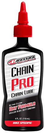 Maxima Racing Oils BIKE Chain Pro Dry Formula - 4oz, Drip MPN: 95-03904 UPC: 851211003621 Lubricant Chain Pro Chain Lube