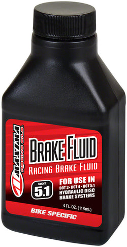 Maxima Racing Oils DOT 5.1 Standard Brake Fluid 4 fl oz, Drip MPN: 80-82904 UPC: 851211008329 Disc Brake Fluid DOT 5.1 Brake Fluid