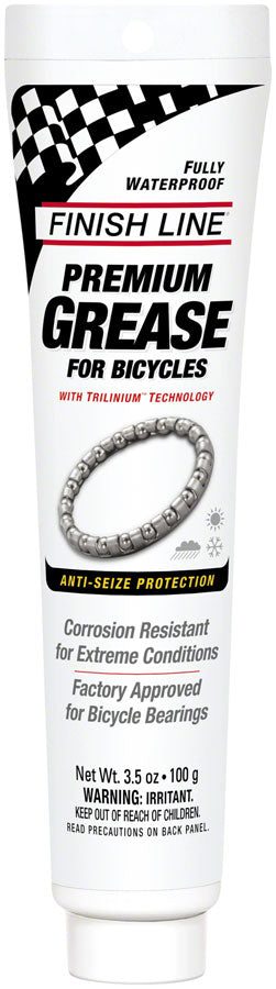 Finish Line Premium Grease with Trilinium Technology - 3.5oz Tube MPN: PG0350101 UPC: 036121960787 Grease Premium Grease with Trilinium Technology