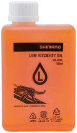 Shimano Low Viscosity Disc Brake Oil SM-LVOIL - 500ml MPN: ISMLVOIL05 UPC: 192790309736 Brake Tool Mineral Oil