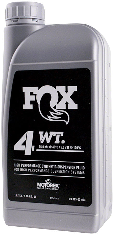 FOX 4wt Suspension Oil - 1 liter Suspension Oil and Lube