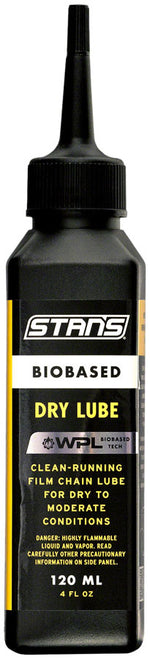 Stan's Biobased Dry Chain Lube, 120ml MPN: LC0002 UPC: 847746066101 Lubricant Biobased Dry Chain Lube