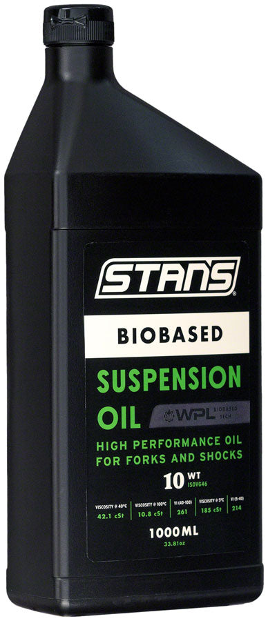 Stan's Biobased Suspension Oil - 10WT, 1L - Suspension Tool - Biobased Suspension Oil