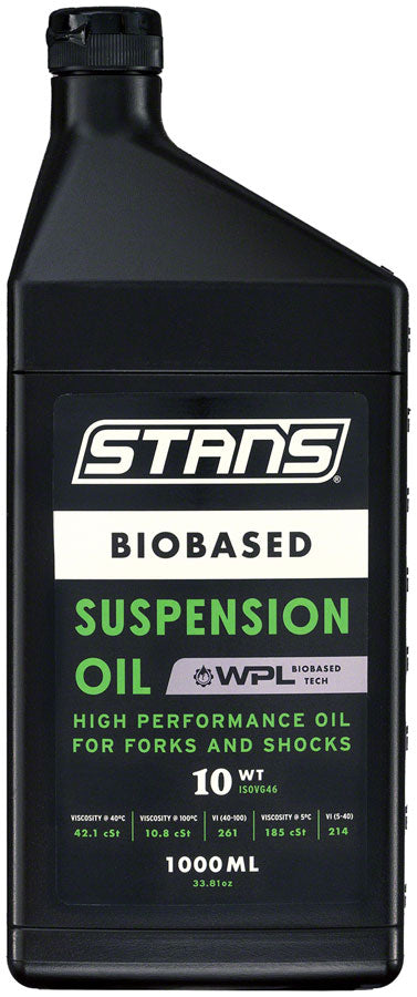 Stan's Biobased Suspension Oil - 10WT, 1L