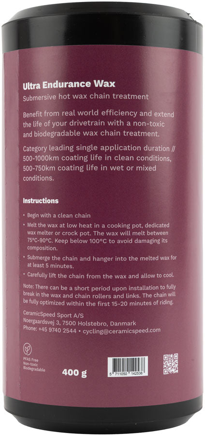 CeramicSpeed UFO Ultra Endurance Wax Kit MPN: 115374 Lubricant UFO Ultra Endurance Wax Kit