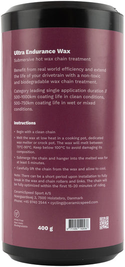 CeramicSpeed UFO Ultra Endurance Wax Kit MPN: 115374 Lubricant UFO Ultra Endurance Wax Kit