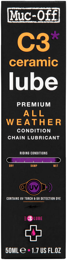 Muc-Off C3 Ceramic All Weather Lube - 50ml MPN: 21466 Lubricant C3 Ceramic All Weather Lube