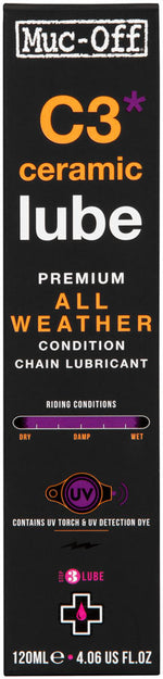 Muc-Off C3 Ceramic All Weather Lube - 120ml - Lubricant - C3 Ceramic All Weather Lube