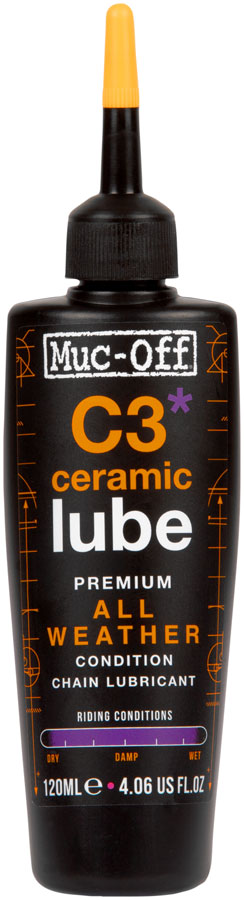 Muc-Off C3 Ceramic All Weather Lube - 120ml MPN: 21467 Lubricant C3 Ceramic All Weather Lube
