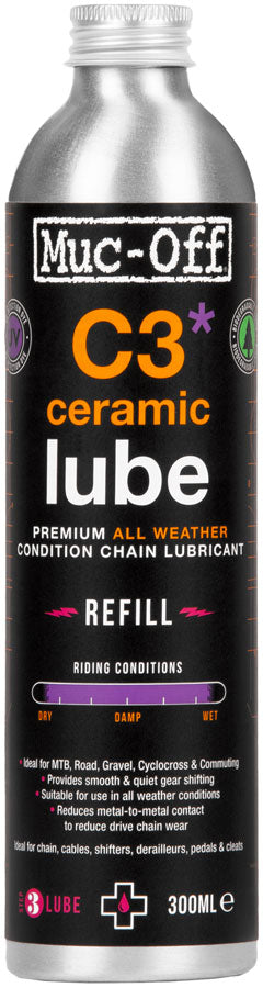 Muc-Off C3 Ceramic All Weather Lube - 300ml MPN: 21468 Lubricant C3 Ceramic All Weather Lube