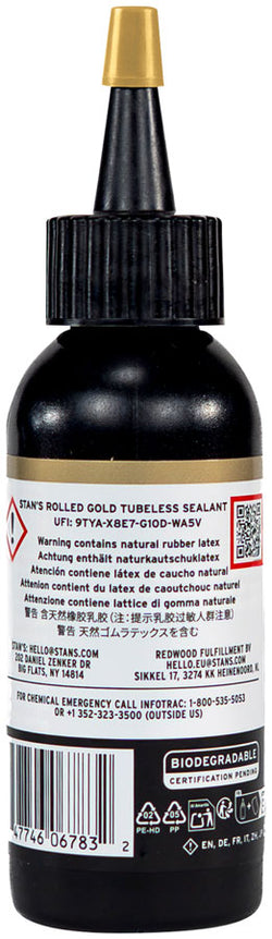 Stan's Rolled Gold Tubeless Sealant - 60ml - Tubeless Sealant - Rolled Gold Tubeless Sealant