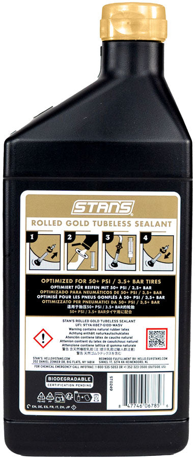Stan's Rolled Gold Tubeless Sealant - 500ml - Tubeless Sealant - Rolled Gold Tubeless Sealant