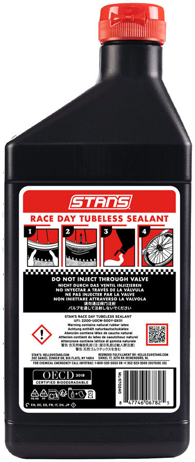 Stan's Race Day Tubeless Sealant - 500ml - Tubeless Sealant - Race Tubeless Tire Sealant