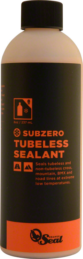 Orange Seal Subzero Tubeless Tire Sealant - 8oz MPN: 60822 UPC: 810026608223 Tubeless Sealant Subzero Tubeless Tire Sealant