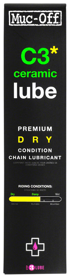 Muc-Off C3 Dry Ceramic Bike Chain Lube - 120ml, Drip MPN: 872 Lubricant C3 Dry Ceramic Bike Chain Lube