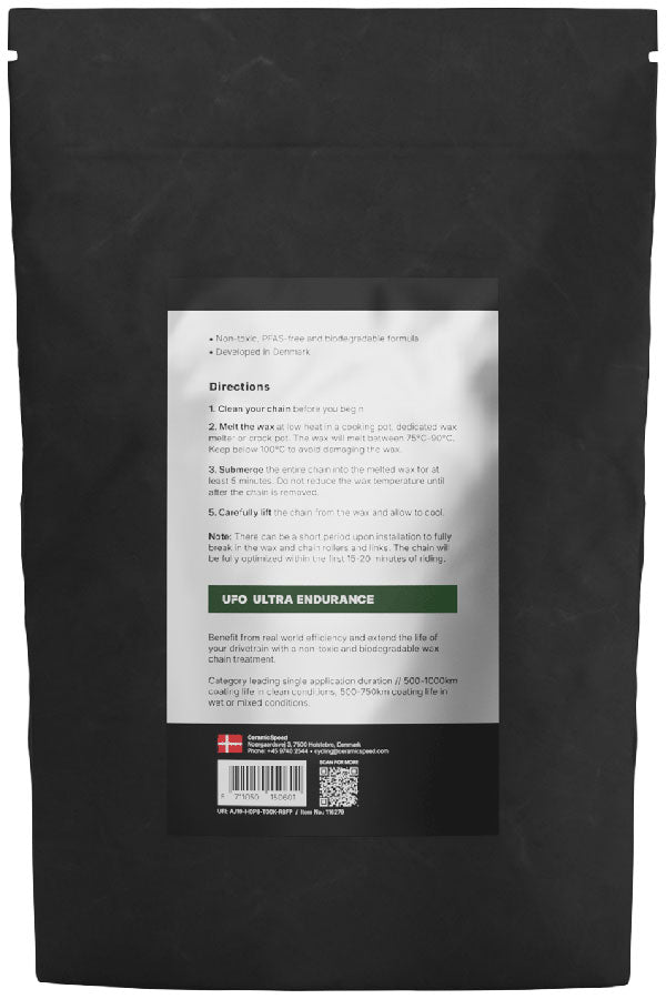 CeramicSpeed UFO Ultra Endurance Wax - 400g Bag - Lubricant - UFO Ultra Endurance Chain Wax