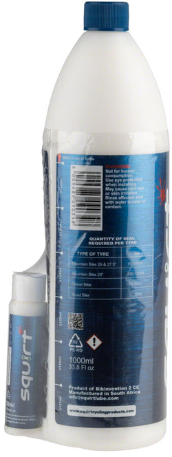 Squirt SEAL Tire Sealant with BeadBlock - 1L - Tubeless Sealant - SEAL Tire Sealant with BeadBlock