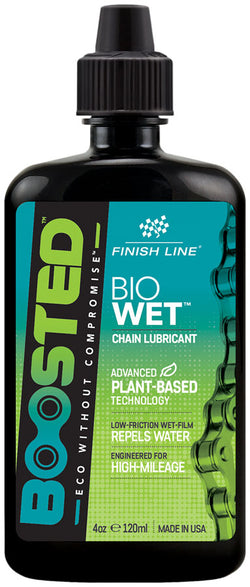 Finish Line Boosted Bio Wet Chain Lube - 4oz MPN: BWT040101 Lubricant Boosted Bio Wet Chain Lube